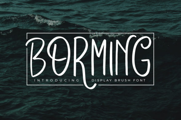 Borming: A Neat, Tall, and Elegant Display Font for Crafters
