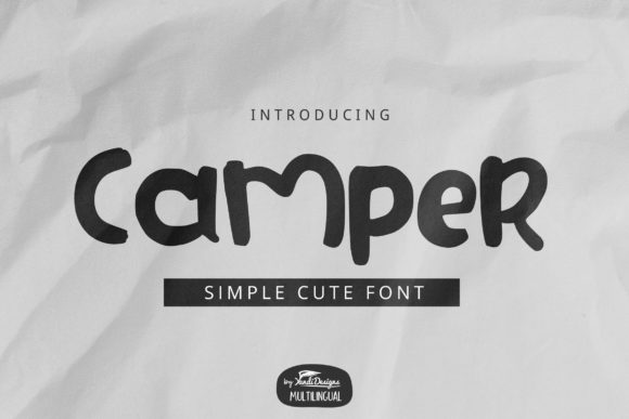 Camper: A Quirky and Childish Display Font for Creative Projects