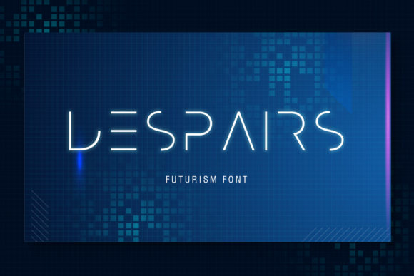 Despairs: A Futuristic Font for Creative Makers