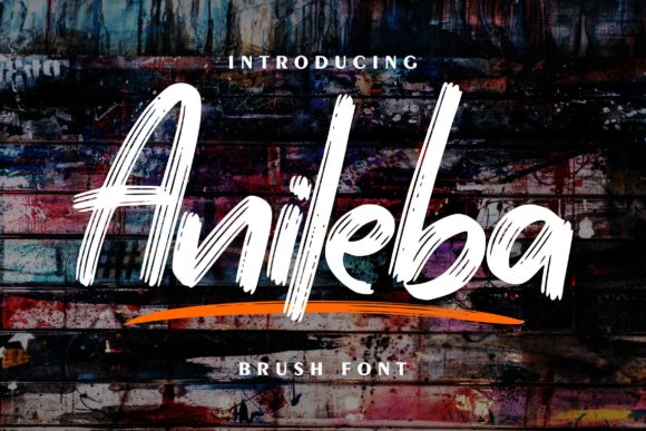 Discover Anileba: A Bold Brushed Display Font for Creative Campaigns