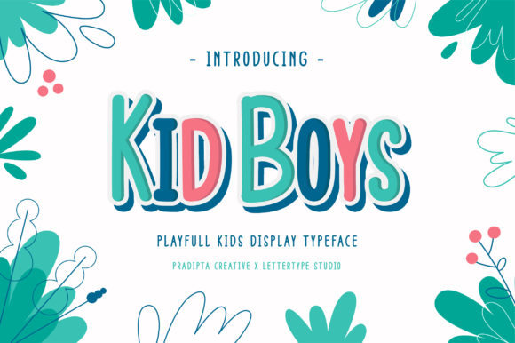 Discover the Charm of Kid Boys: A Playful Display Font