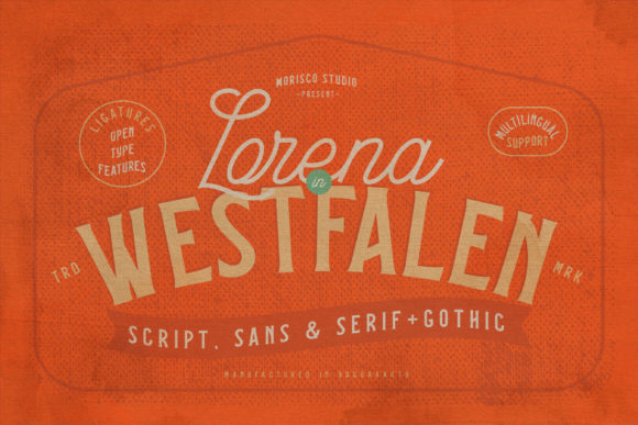 Elevate Your Brand with Lorena in Westfalen Font