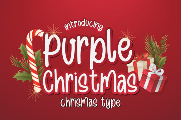 Elevate Your Editorial Design with Purple Christmas Font