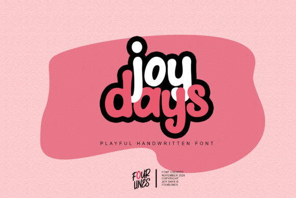 Enhance Your Editorial Design with Joy Days Font