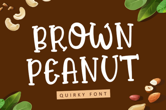 Exploring Brown Peanut: A Playful Display Font for Creative Projects