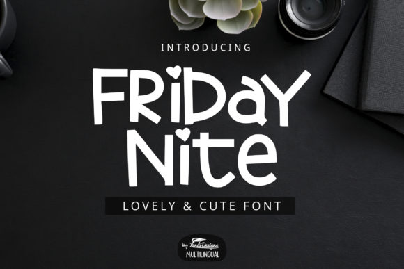 Friday Nite: A Quirky and Childish Display Font for Creative Campaigns