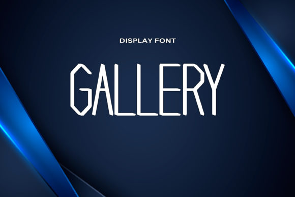 Gallery: A Geometrically Shaped Display Font for Fresh Ideas