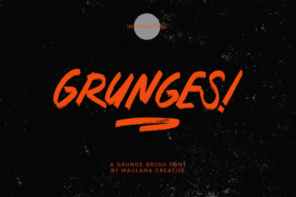 Grunges: A Bold and Dramatic Display Font for Editorial Design