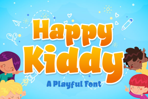 Happy Kiddy: A Playful and Authentic Display Font for Editorial Design