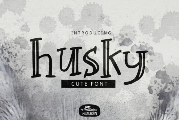 Husky: A Unique and Cute Display Font for Editorial Design