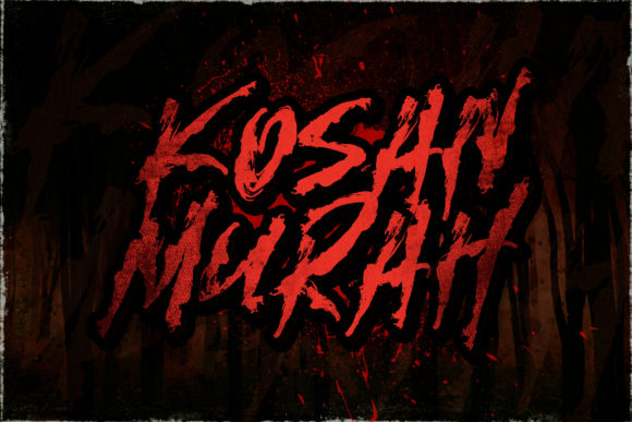 Kosan Murah: A Distinctive Horror Display Font