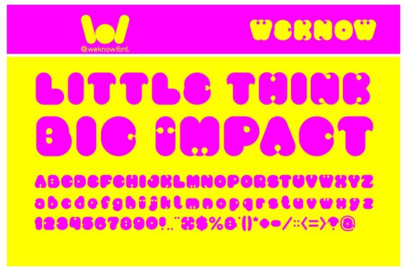 Little Think Big Impact: A Bold and Quirky Font for Makers