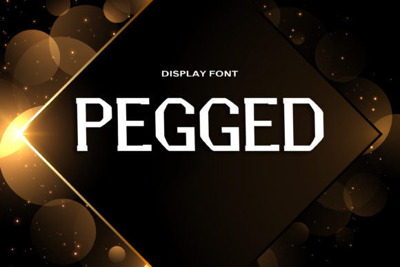 Pegged: A Bold and Unique Display Font for Futuristic Web Design