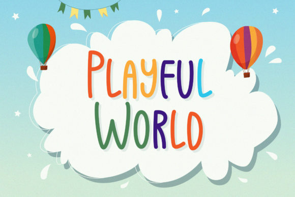 Playful World: A Fun and Chunky Display Font for Web Design