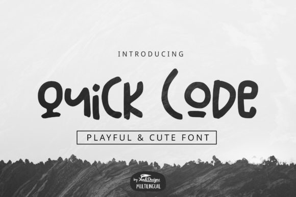 Quick Code: A Charming Display Font for Creative Projects