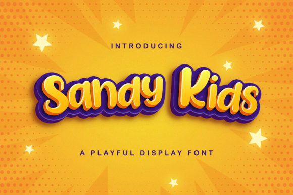 Sandy Kids: The Adorable Display Font for Crafters