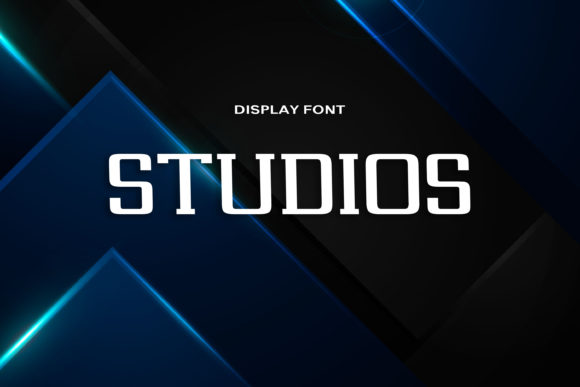 Studios: A Bold and Geometric Font for Creative Branding