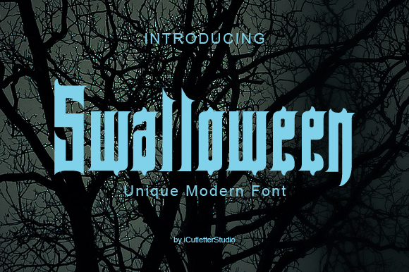 Swalloween: A Bold Font for Creative Branding