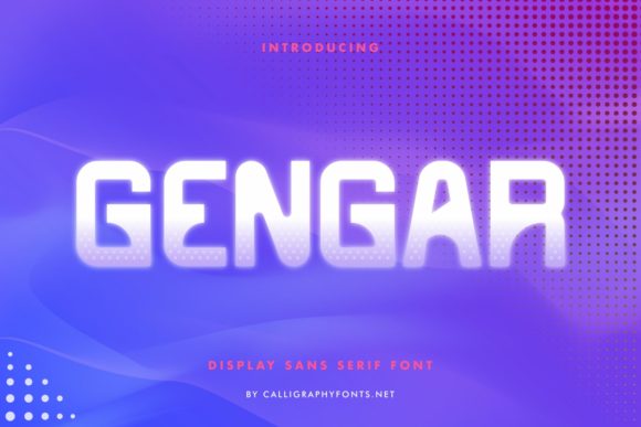 Transform Your Brand with Gengar: A Futuristic Display Font