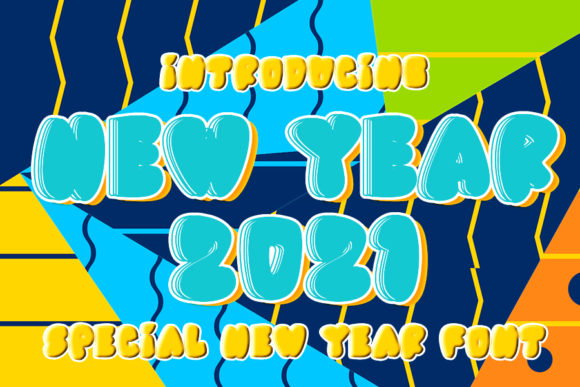 Unleash Creativity with New Year 2021 Bold Display Font