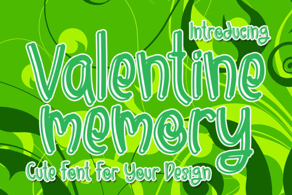 Valentine Memory: A Charming Display Font for Creative Campaigns