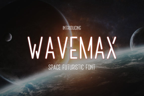 Wavemax: A Futuristic Display Font for Creative Makers