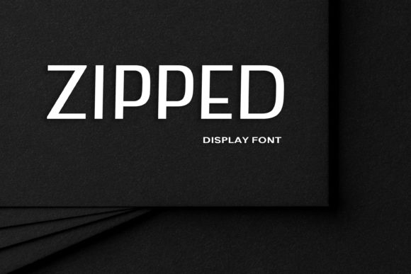 Zipped: A Modern and Futuristic Display Font for Your Next Project